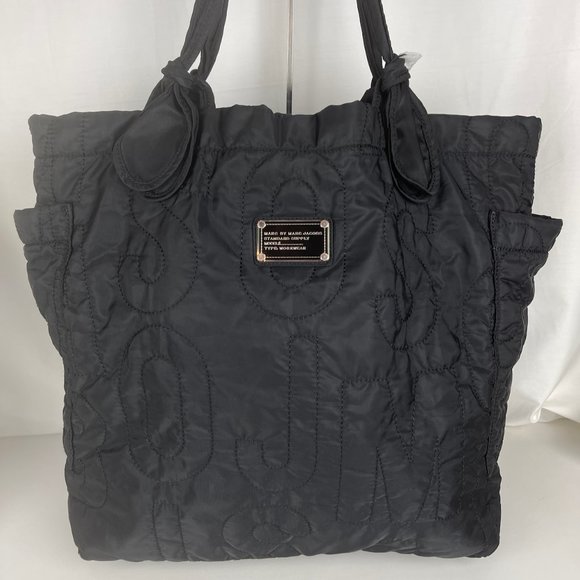 Marc Jacobs Handbags - Marc Jacobs Extra Large Quilted Nylon Black Tote